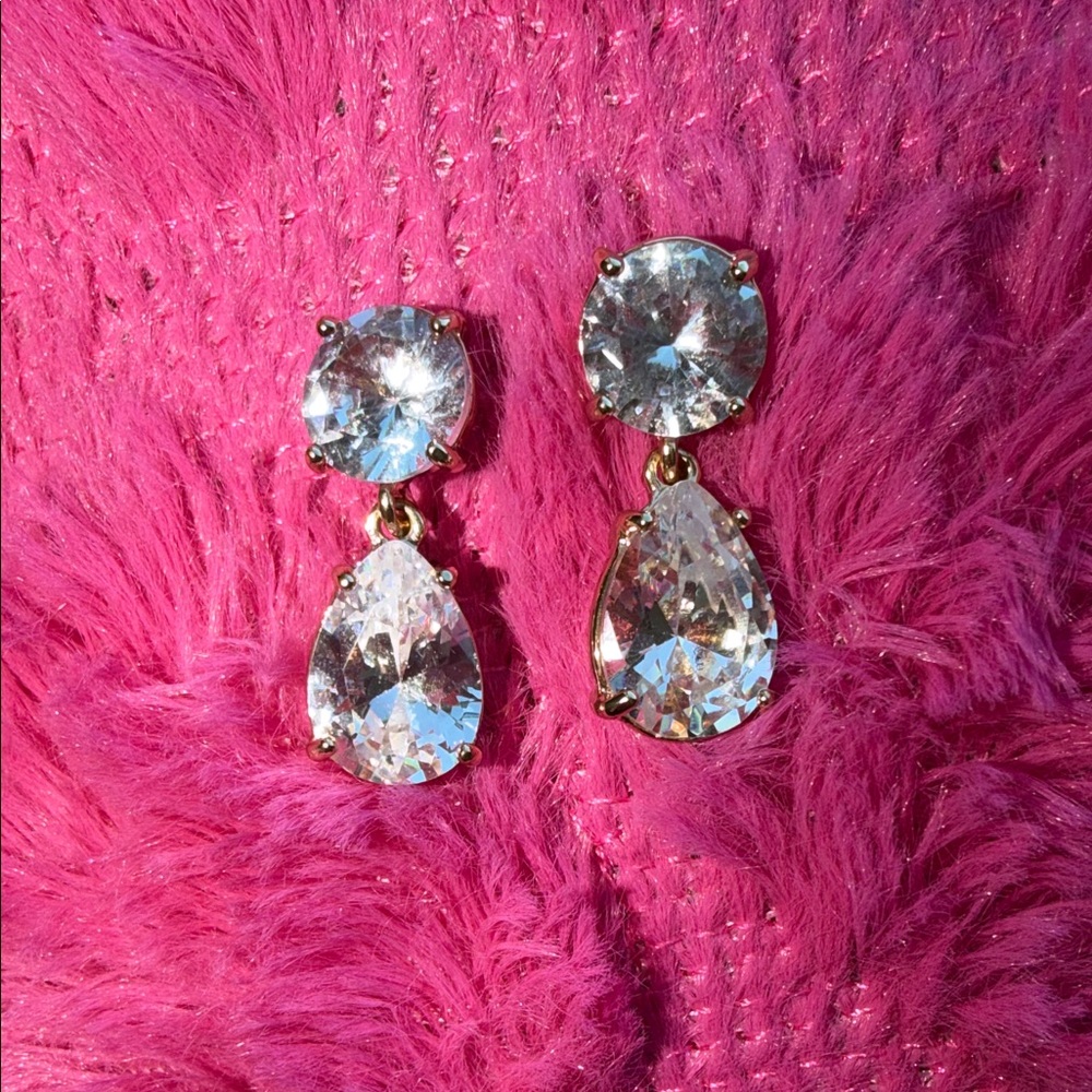 Elegant Gold and Silver Drop Earrings from Express. Excellent condition!